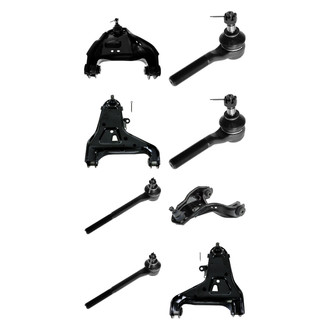 TRQ® - Front Lower and Upper Control Arm with Ball Joint and Tie Rod End Kit