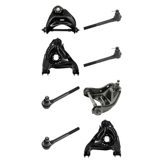 TRQ® - Front Lower and Upper Control Arm with Ball Joint and Tie Rod End Kit