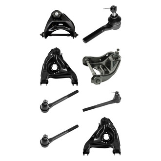 TRQ® - Front Lower and Upper Control Arm with Ball Joint and Tie Rod End Kit
