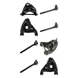 TRQ® - Front Lower and Upper Control Arm with Ball Joint and Tie Rod End Kit