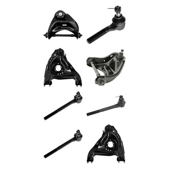TRQ® - Front Lower and Upper Control Arm with Ball Joint and Tie Rod End Kit