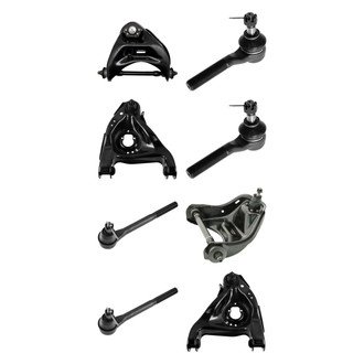 TRQ® - Front Lower and Upper Control Arm with Ball Joint and Tie Rod End Kit