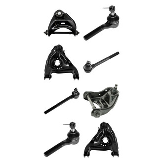 TRQ® - Front Lower and Upper Control Arm with Ball Joint and Tie Rod End Kit