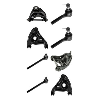 TRQ® - Front Lower and Upper Control Arm with Ball Joint and Tie Rod End Kit