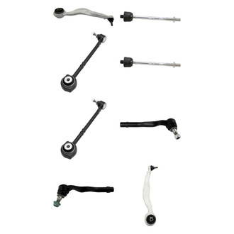 TRQ® - Front Lower and Upper Control Arm with Ball Joint and Tie Rod End Kit