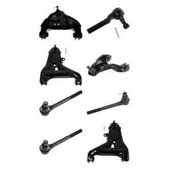 TRQ® - Front Lower and Upper Control Arm with Ball Joint and Tie Rod End Kit