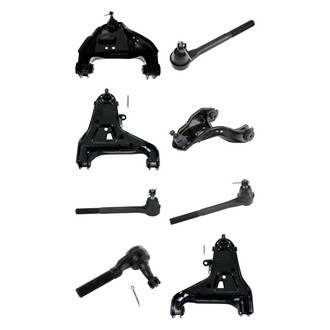 TRQ® - Front Lower and Upper Control Arm with Ball Joint and Tie Rod End Kit