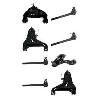 TRQ® - Front Lower and Upper Control Arm with Ball Joint and Tie Rod End Kit
