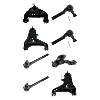 TRQ® - Front Lower and Upper Control Arm with Ball Joint and Tie Rod End Kit