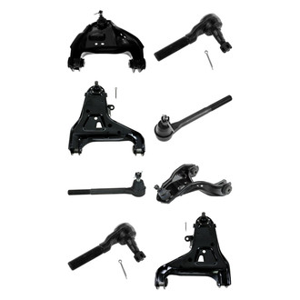 TRQ® - Front Lower and Upper Control Arm with Ball Joint and Tie Rod End Kit
