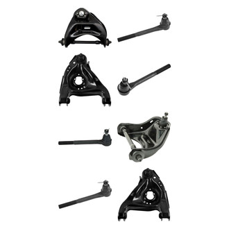 TRQ® - Front Lower and Upper Control Arm with Ball Joint and Tie Rod End Kit