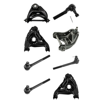 TRQ® - Front Lower and Upper Control Arm with Ball Joint and Tie Rod End Kit