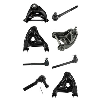 TRQ® - Front Lower and Upper Control Arm with Ball Joint and Tie Rod End Kit