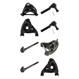 TRQ® - Front Lower and Upper Control Arm with Ball Joint and Tie Rod End Kit