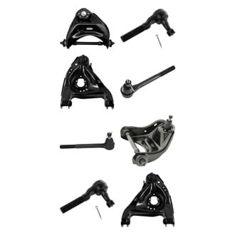 TRQ® - Front Lower and Upper Control Arm with Ball Joint and Tie Rod End Kit