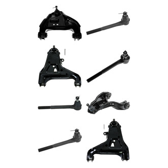 TRQ® - Front Lower and Upper Control Arm with Ball Joint and Tie Rod End Kit