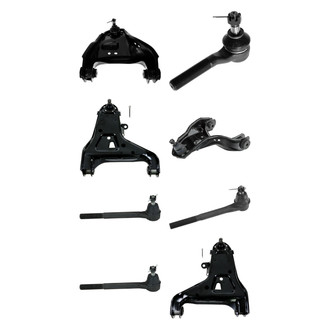 TRQ® - Front Lower and Upper Control Arm with Ball Joint and Tie Rod End Kit