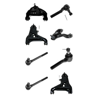 TRQ® - Front Lower and Upper Control Arm with Ball Joint and Tie Rod End Kit