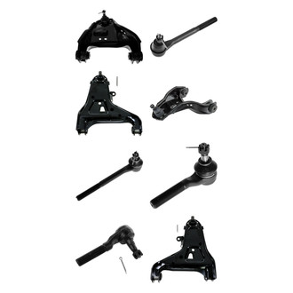 TRQ® - Front Lower and Upper Control Arm with Ball Joint and Tie Rod End Kit