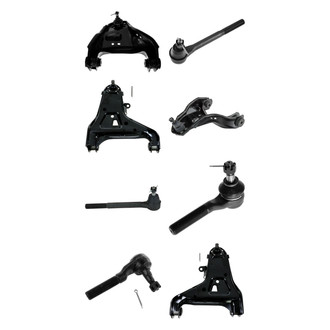 TRQ® - Front Lower and Upper Control Arm with Ball Joint and Tie Rod End Kit