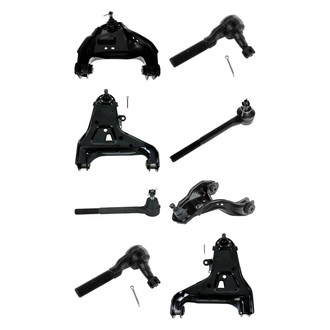 TRQ® - Front Lower and Upper Control Arm with Ball Joint and Tie Rod End Kit