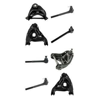 TRQ® - Front Lower and Upper Control Arm with Ball Joint and Tie Rod End Kit