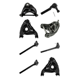 TRQ® - Front Lower and Upper Control Arm with Ball Joint and Tie Rod End Kit