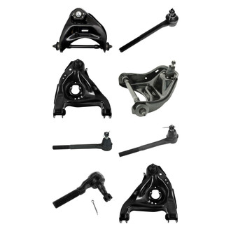 TRQ® - Front Lower and Upper Control Arm with Ball Joint and Tie Rod End Kit