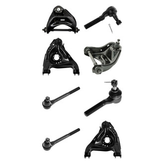 TRQ® - Front Lower and Upper Control Arm with Ball Joint and Tie Rod End Kit