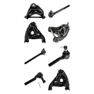 TRQ® - Front Lower and Upper Control Arm with Ball Joint and Tie Rod End Kit