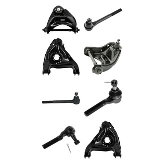 TRQ® - Front Lower and Upper Control Arm with Ball Joint and Tie Rod End Kit