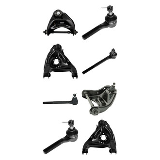 TRQ® - Front Lower and Upper Control Arm with Ball Joint and Tie Rod End Kit