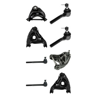 TRQ® - Front Lower and Upper Control Arm with Ball Joint and Tie Rod End Kit