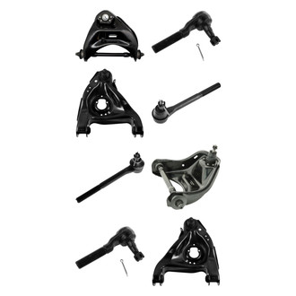 TRQ® - Front Lower and Upper Control Arm with Ball Joint and Tie Rod End Kit