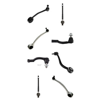 TRQ® - Front Lower and Upper Control Arm with Ball Joint and Tie Rod End Kit