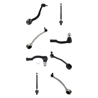 TRQ® - Front Lower and Upper Control Arm with Ball Joint and Tie Rod End Kit