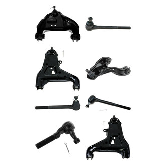 TRQ® - Front Lower and Upper Control Arm with Ball Joint and Tie Rod End Kit
