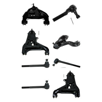 TRQ® - Front Lower and Upper Control Arm with Ball Joint and Tie Rod End Kit