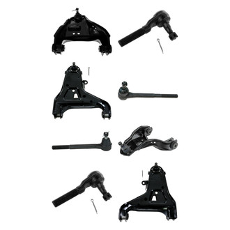 TRQ® - Front Lower and Upper Control Arm with Ball Joint and Tie Rod End Kit
