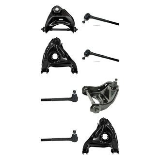 TRQ® - Front Lower and Upper Control Arm with Ball Joint and Tie Rod End Kit