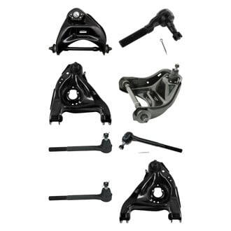 TRQ® - Front Lower and Upper Control Arm with Ball Joint and Tie Rod End Kit