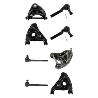 TRQ® - Front Lower and Upper Control Arm with Ball Joint and Tie Rod End Kit