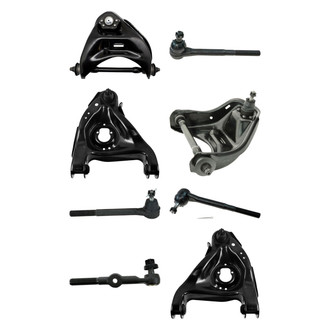 TRQ® - Front Lower and Upper Control Arm with Ball Joint and Tie Rod End Kit