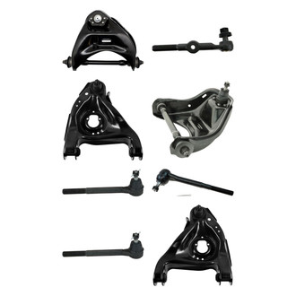 TRQ® - Front Lower and Upper Control Arm with Ball Joint and Tie Rod End Kit