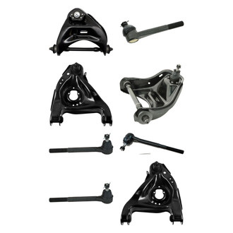 TRQ® - Front Lower and Upper Control Arm with Ball Joint and Tie Rod End Kit