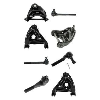 TRQ® - Front Lower and Upper Control Arm with Ball Joint and Tie Rod End Kit