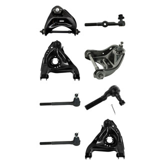 TRQ® - Front Lower and Upper Control Arm with Ball Joint and Tie Rod End Kit