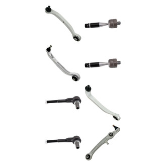 TRQ® - Front Lower and Upper Control Arm with Ball Joint and Tie Rod End Kit