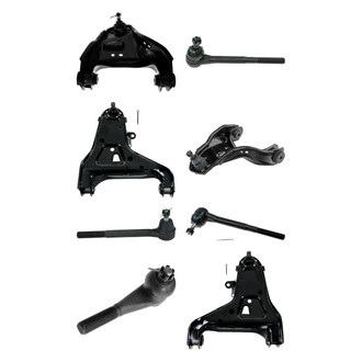 TRQ® - Front Lower and Upper Control Arm with Ball Joint and Tie Rod End Kit
