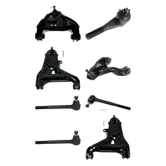 TRQ® - Front Lower and Upper Control Arm with Ball Joint and Tie Rod End Kit